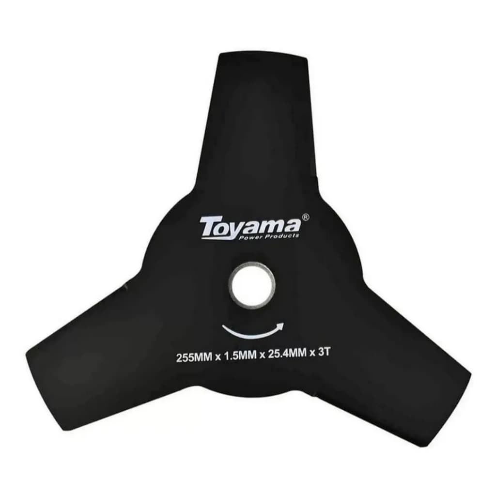 Lâmina Faca 3 Pontas Para Roçadeiras 255 X 1.5 X 25.4 Toyama