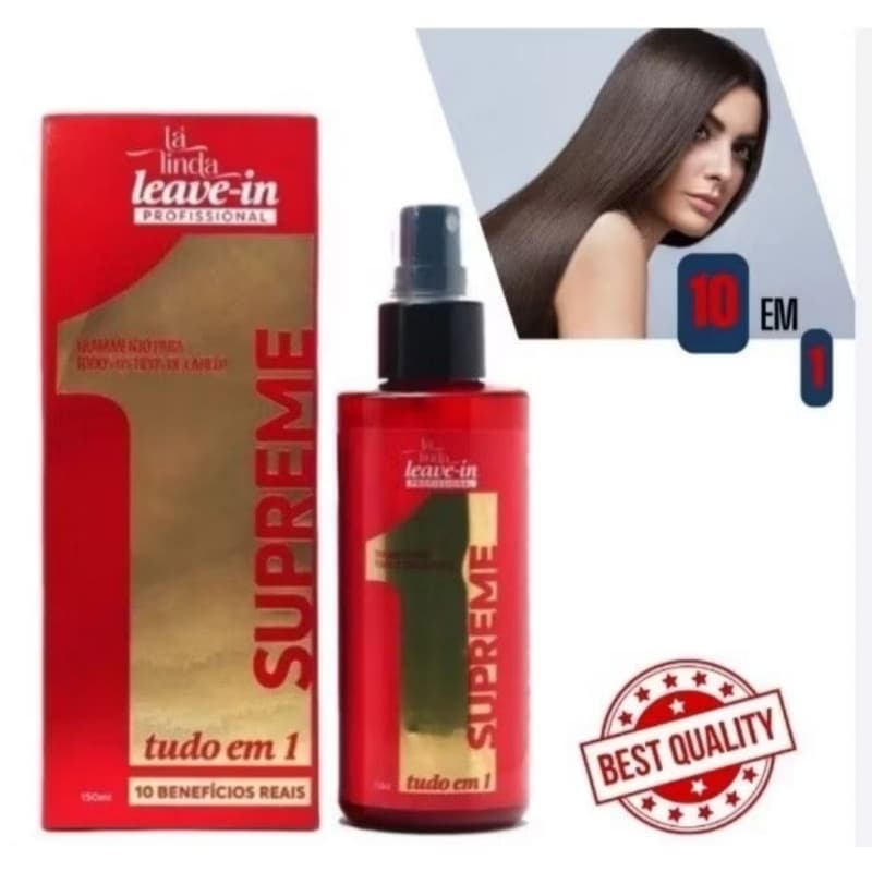 Leave-in Supreme Tudo em 1 Tá Linda Professional 150ml Tratamento Capilar com 10 Benefícios
