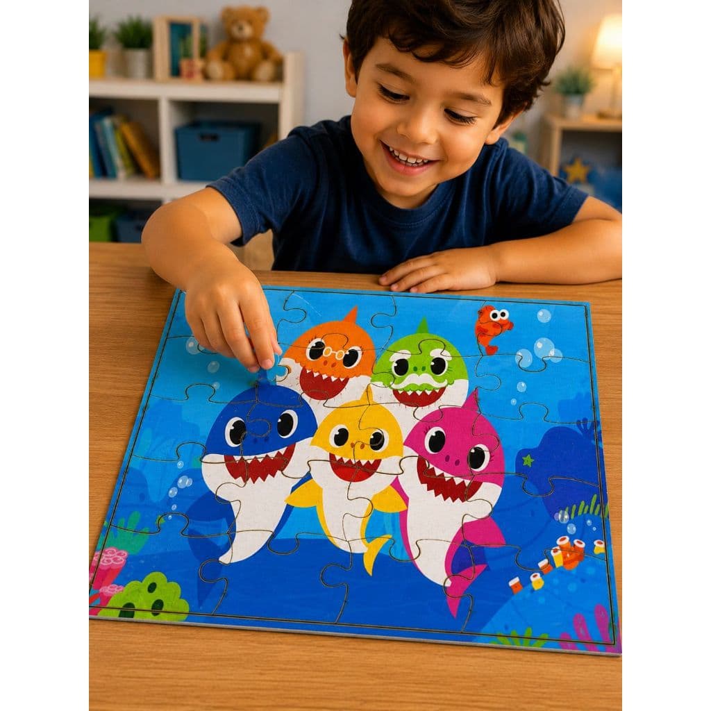 Peças De Quebra-Cabeça Infantil Meninos E Meninas Baby chark