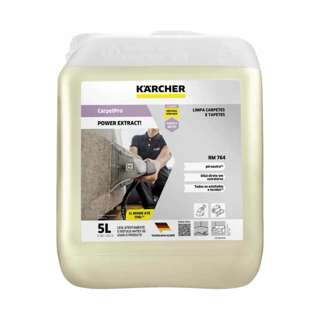 Detergente Powerextract Para Carpetes e Tapetes 5Litros Rm764 Karcher