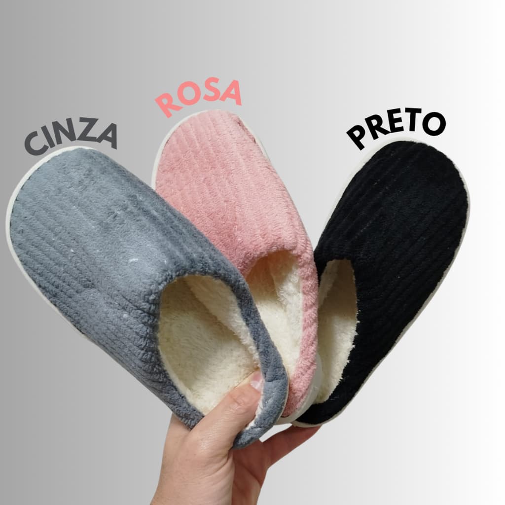 Pantufa Quentinha Feminino E Masculino Rasteirinha Confortável e leve