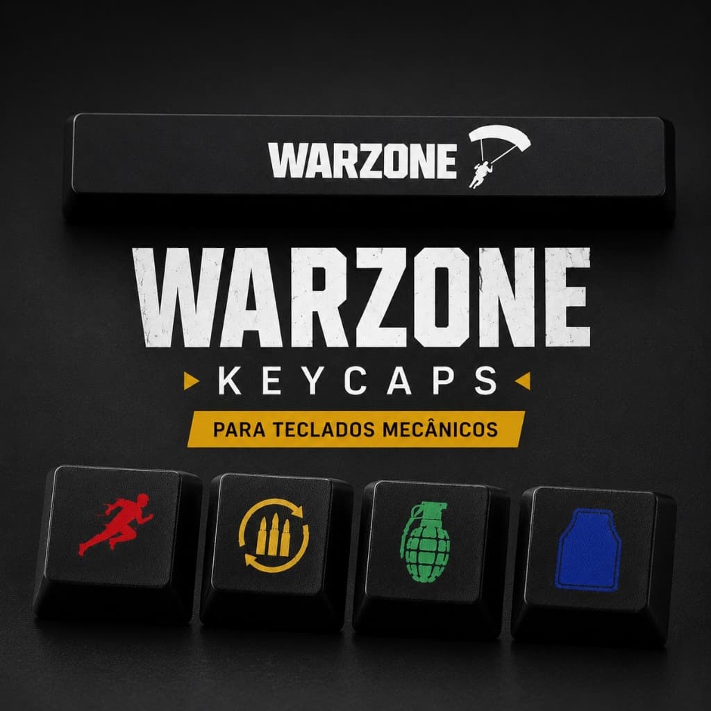 Keycap Warzone para Teclado Mecânico Gamer Personalizada