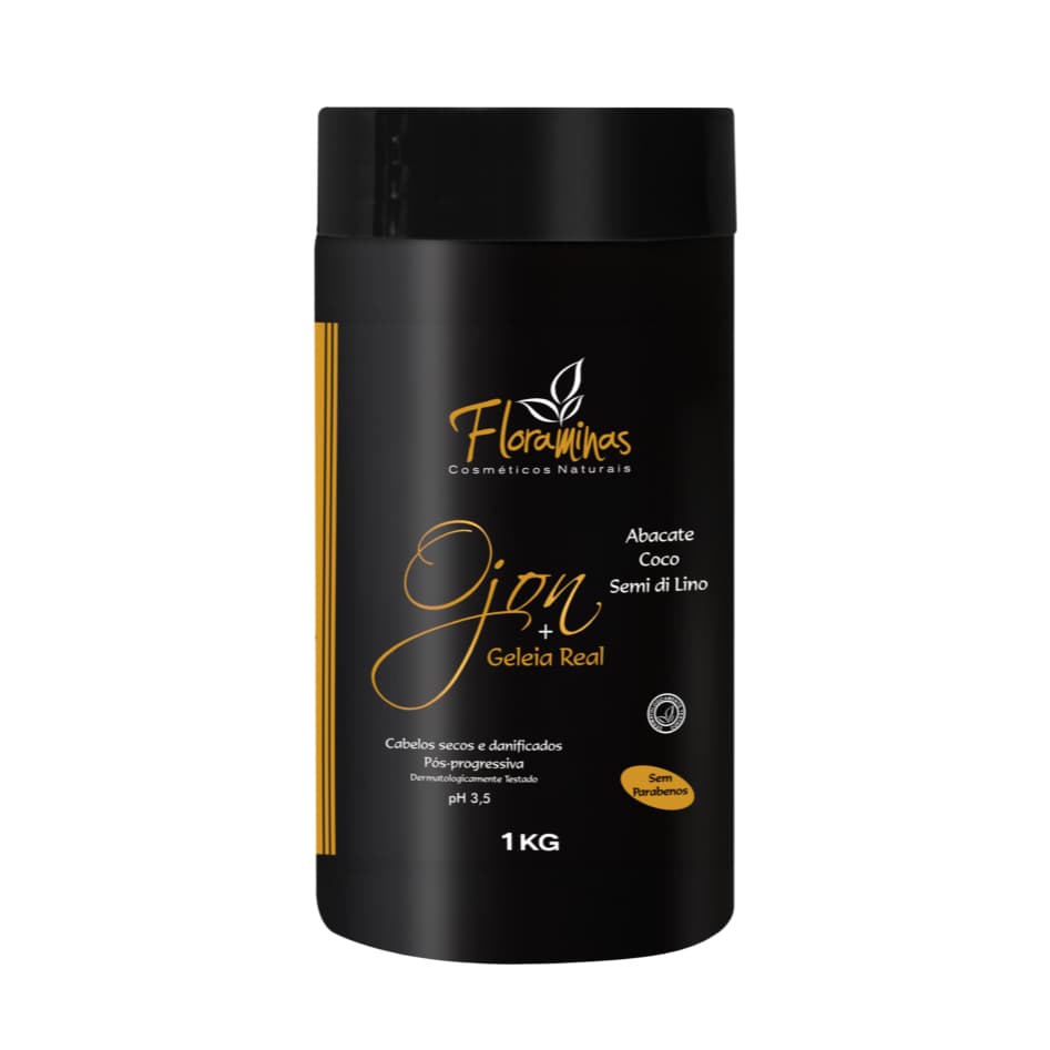 Máscara  Hidratação Instantânea Ojon + Semi di lino + Geleia Real + Abacate + Coco 1K Floraminas