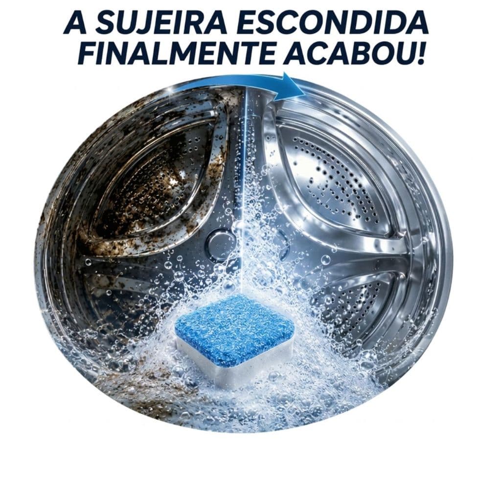 Pastilha para Limpeza de Máquina de Lavar