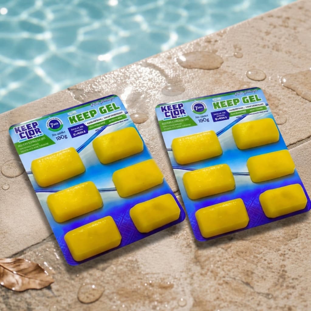 12 Pastilhas Em Gel Clarificante Para Piscina  Alvenaria 360g Sem Cloro