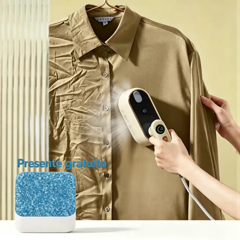 Ferro de Passar Roupa Mini Portátil a Vapor Bivolt 110/220V Alta Temperatura Anti-Escaldante Sem Tábua Casa Viagem