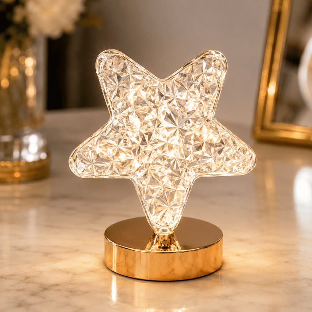 Luminária LED Decorativa com USB Luz Ambiente Mesa Quarto Escritório