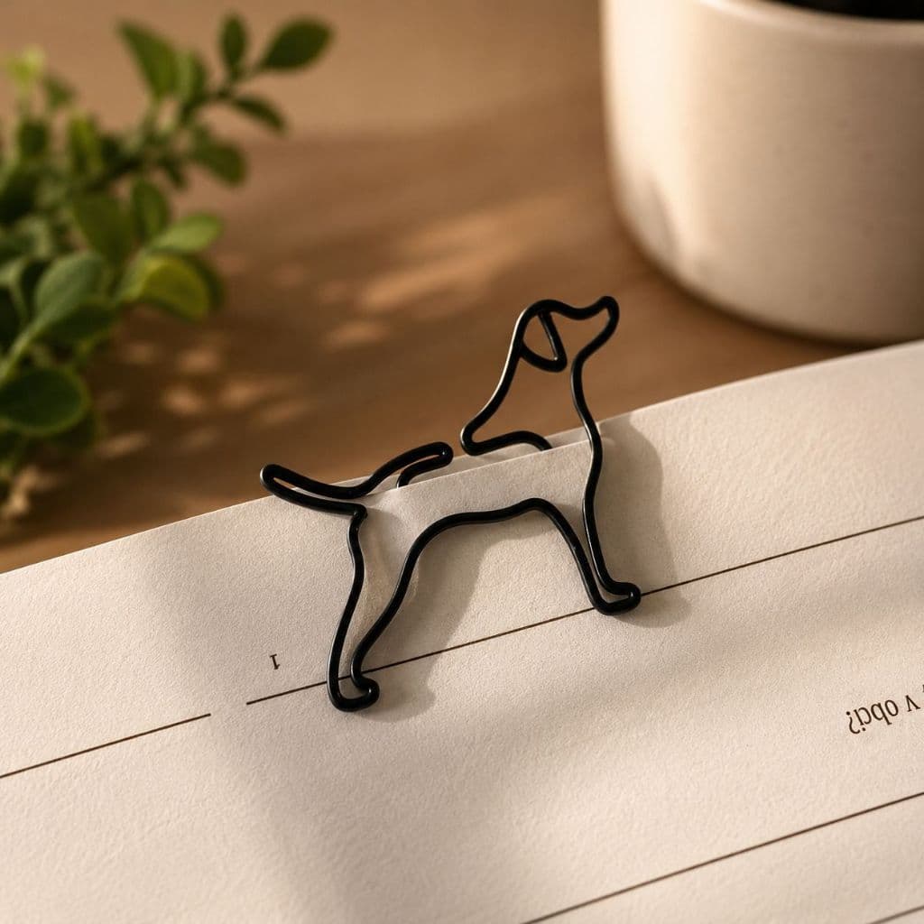 Clips Marca Página Cachorro Fofo Cute Pet Papelaria Criativa Estudante Livro Escola Presente