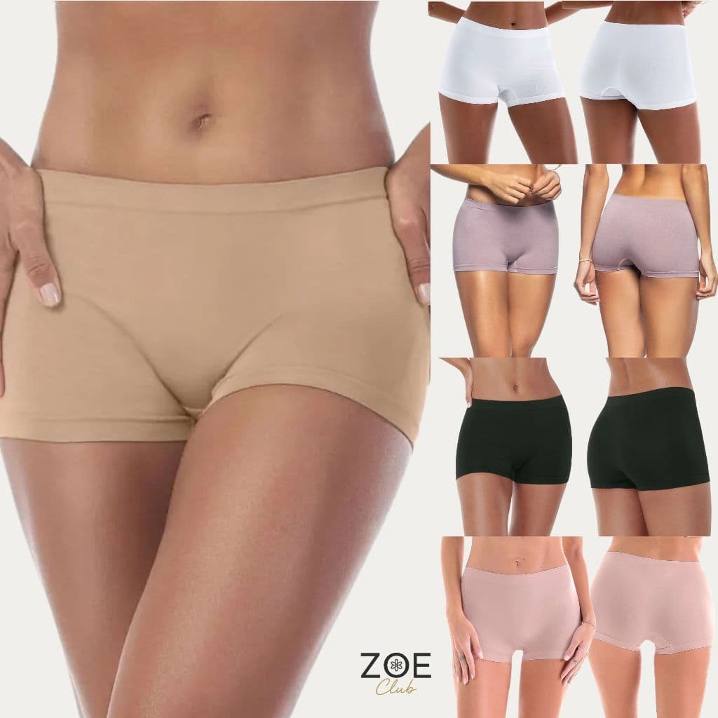 Calcinha Boxer Zee Rucci Microfibra Sem Costura Anatômica Conforto