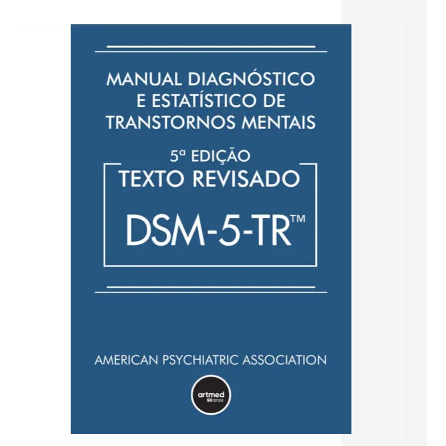 Manual Diagnóstico e Estatístico de Transtornos Mentais - DSM-5-TR