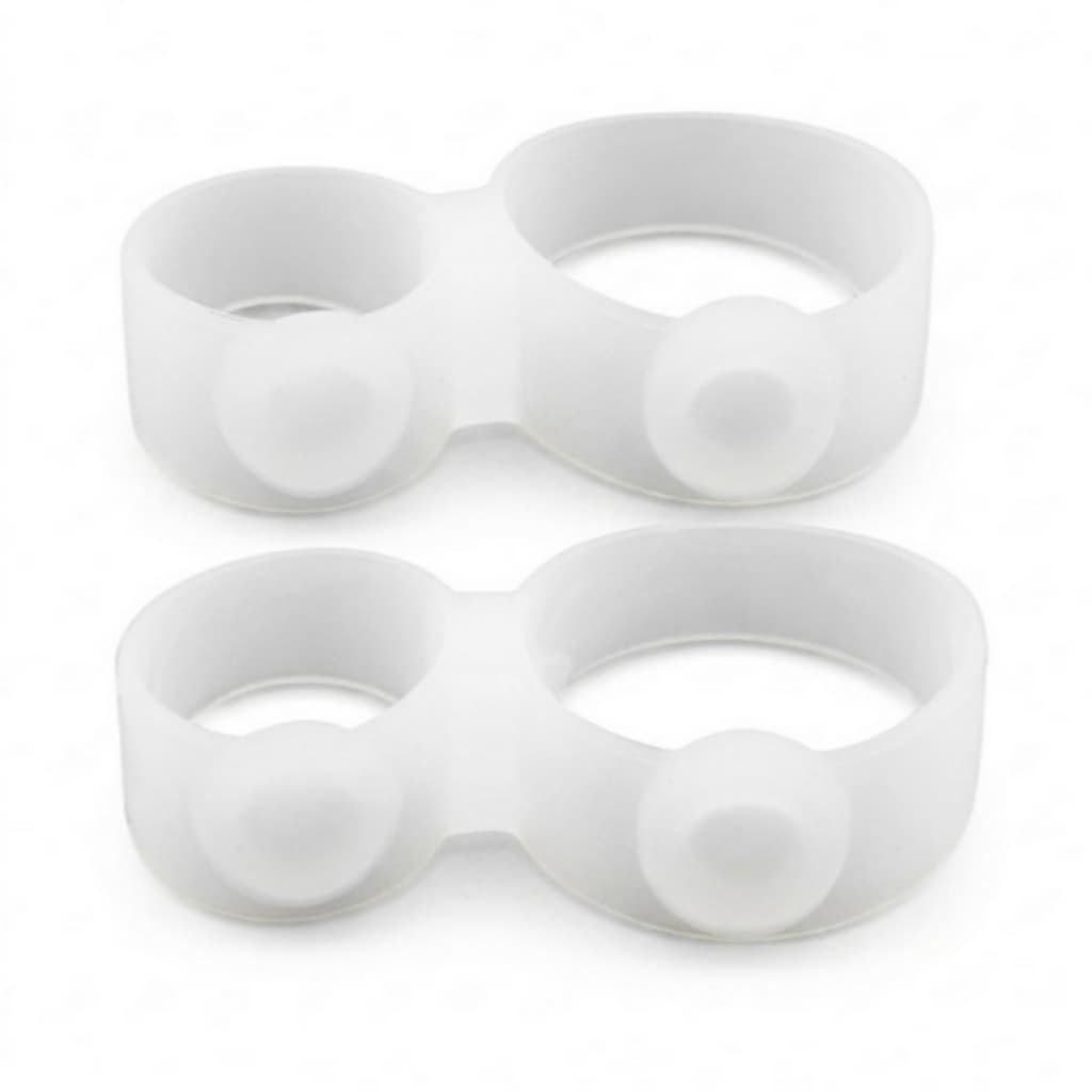 Separador Ortopédico de Dedos Anel Silicone Joanetes e Calos 1 Par C54
