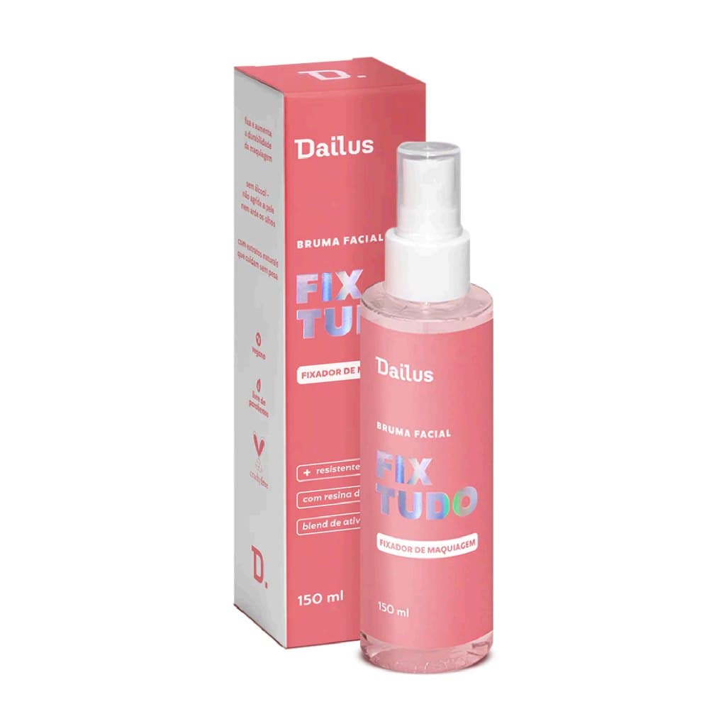Bruma Facial Fix Tudo 150ml Fixadora Hidratante Refrescante Maquiagem Dailus