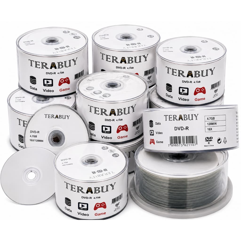 600 DVD-R TERABUY LOGOTIPO 4.7GB 120MINUTOS 16X