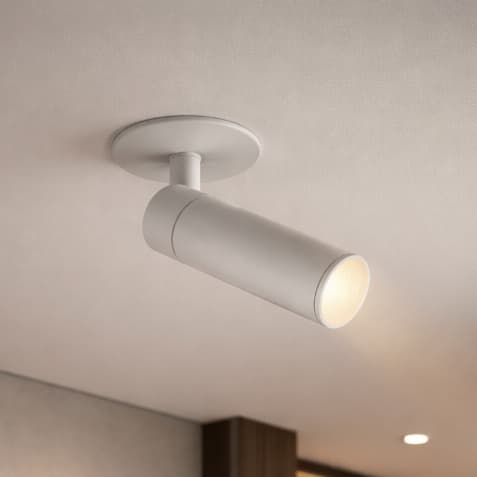 Spot LED Embutir  Nordecor Blet 5W 3000K Branco / Preto Bivolt Teto Gesso Iluminação Moderna Interna