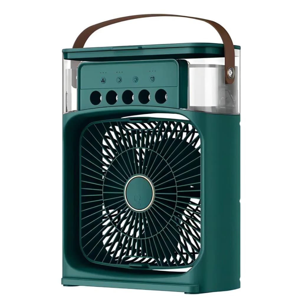 Umidificador De Ar Portatil Com Ventilador Verde Interponte