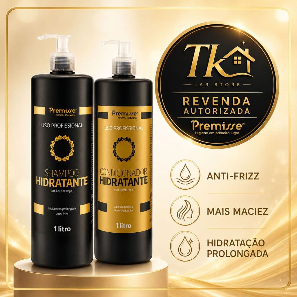 Kit Shampoo 1L + Condicionador 1L Premisse Linha Hidratação e individuais e combos