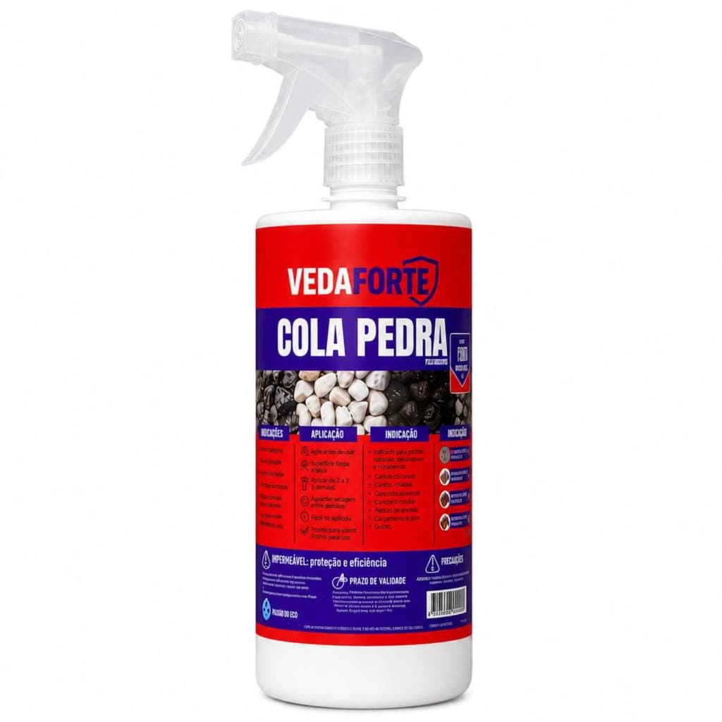 Cola Pedra Fixador De Pedras Para Jardim Veda Forte 1 Litro