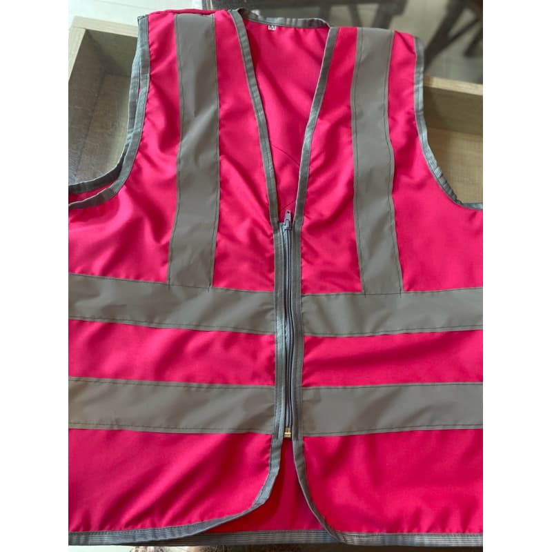 colete refletivo rosa pink