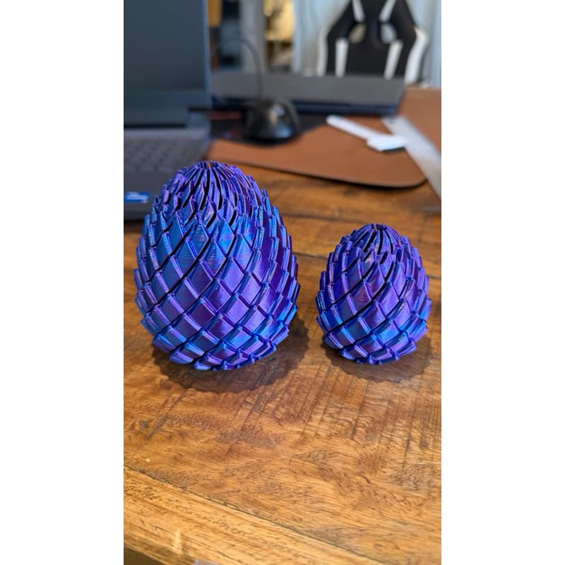 Ovo Sensorial Articulado 3D Antiestresse Fidget Toy Pequeno Médio Grande