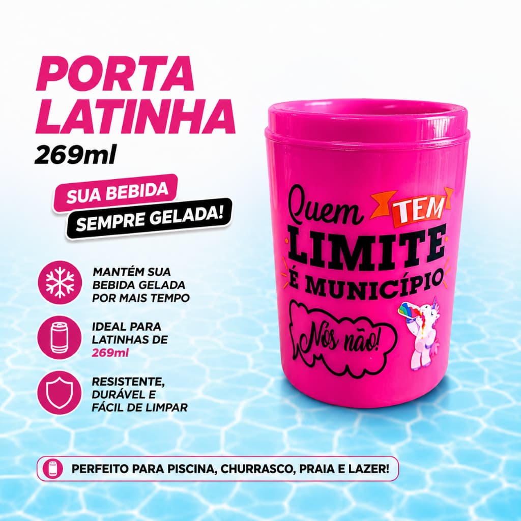 Porta Lata 269ml Suporte Cerveja Térmico Gelado Bares Festas Personalizados
