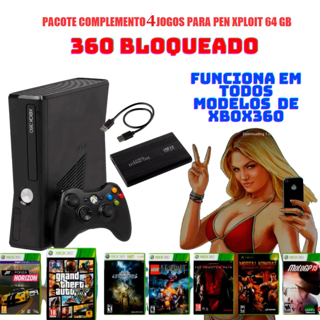 Aurora + Jogos + Destrave Xbox 360
