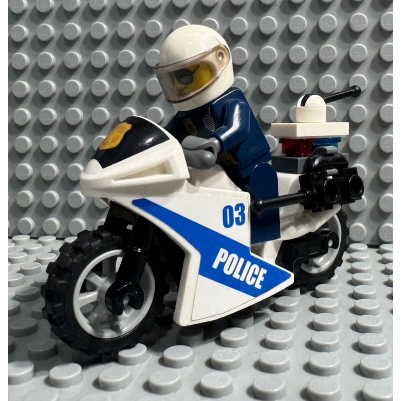 Lego City MOC Policial motoqueira 20 peças novas Lego original