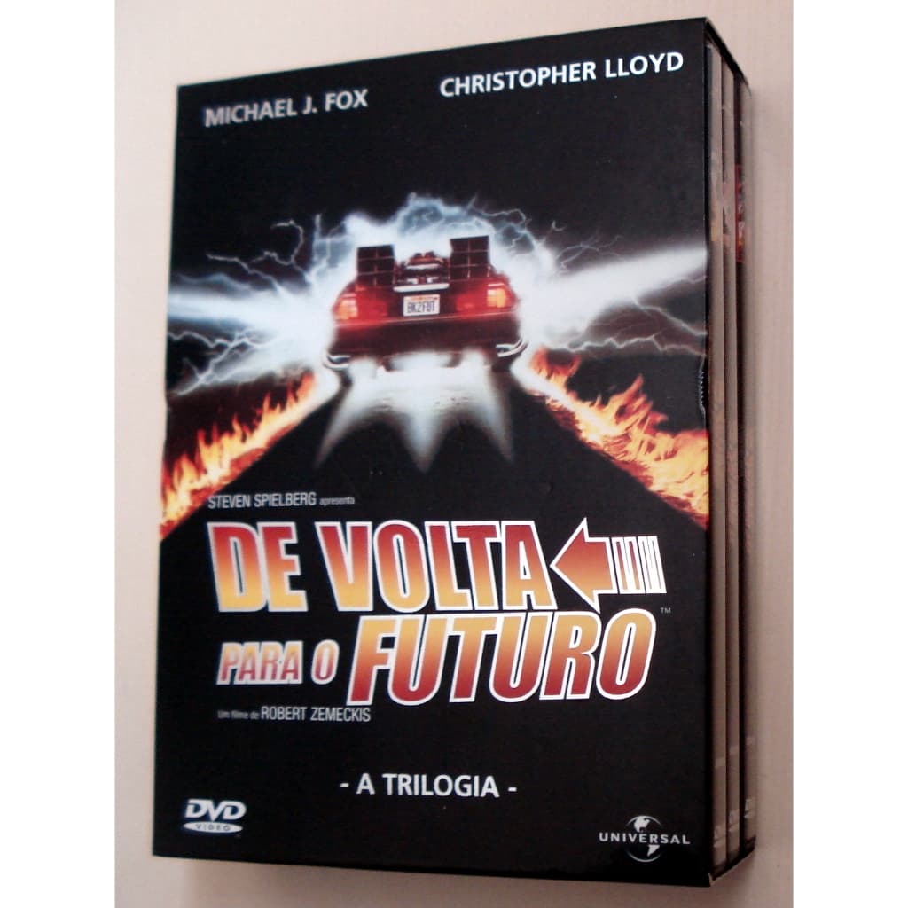 Box DVD De Volta Para O Futuro A Trilogia 1° Edição 2002 + Encarte