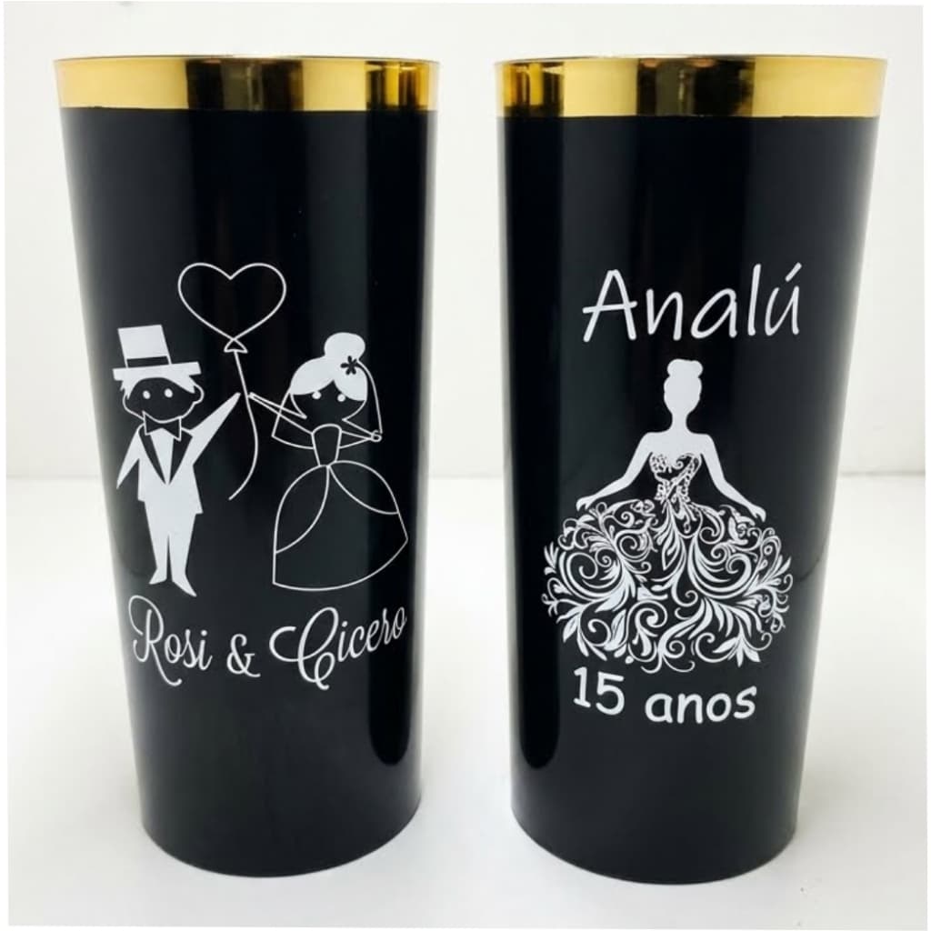 kit 50 copos long drink acrilico personalizados