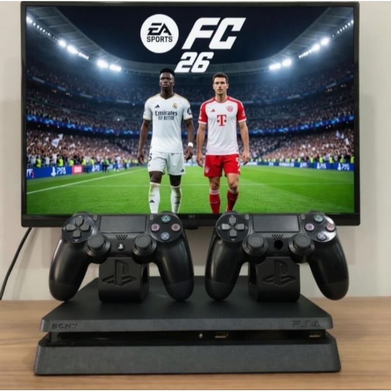 Console Ps4 Slim 2 Controles 1 Jogo - Completo