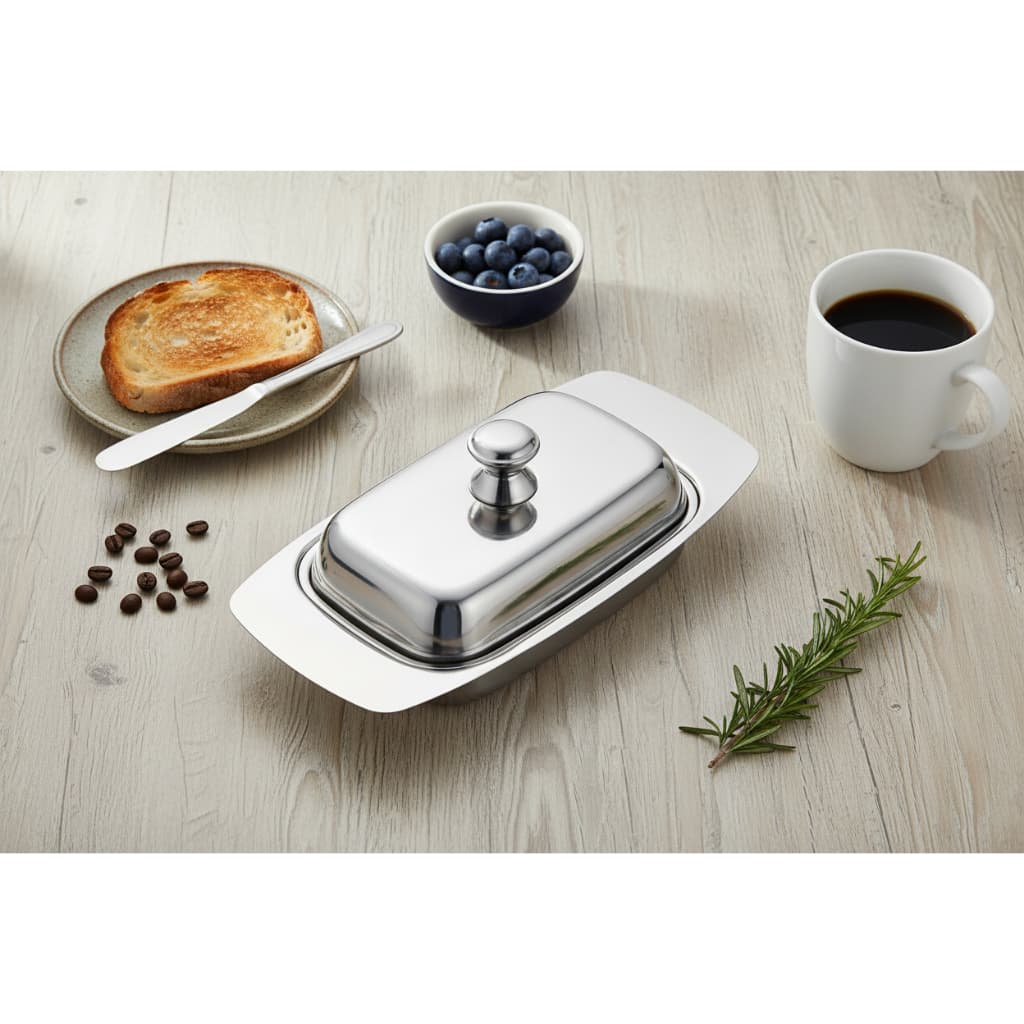 🔥 Manteigueira Com Tampa Inox Premium Conserva Geladeira Top Elegante e Resistente