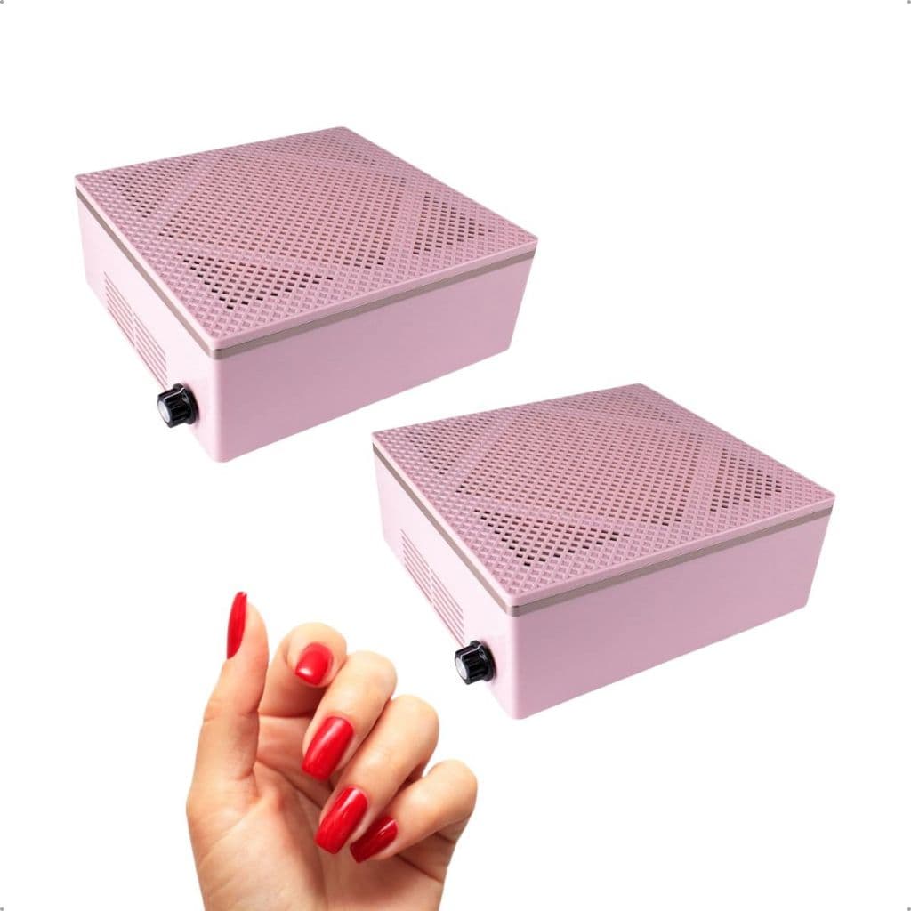 Kit 2 Aspirador Sugador Coletor de Pó Manicure Estética Unhas Fibra Gel Grelha Churrasqueira Original