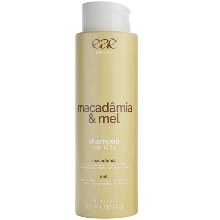 Shampoo Nutrição Para Cabelos Macadâmia e Mel Eae