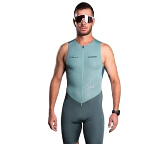 Macaquinho Triathlon Woom Carbon Revolution Verde