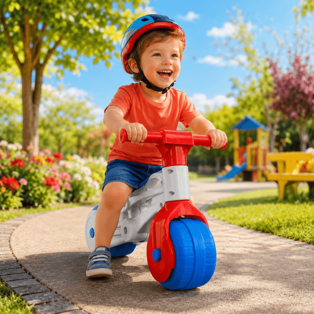 Bicicleta Sem Pedal Infantil Balance Bike Com Som E Buzina Treina Equilíbrio 2 A 5 Anos
