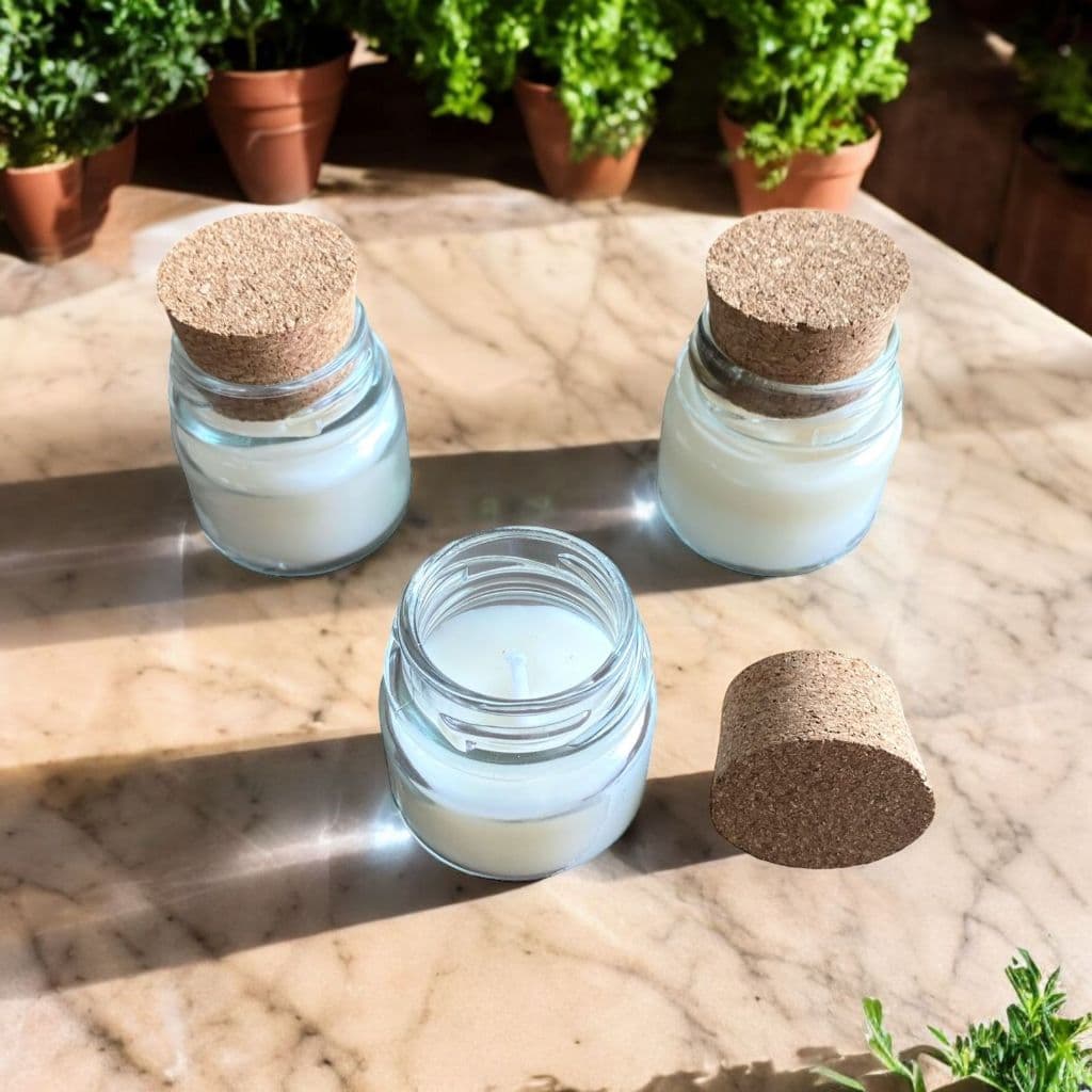 50 Mini Velas Veganas P/ Lembrancinhas Brindes Elegantes - SEM Personalização
