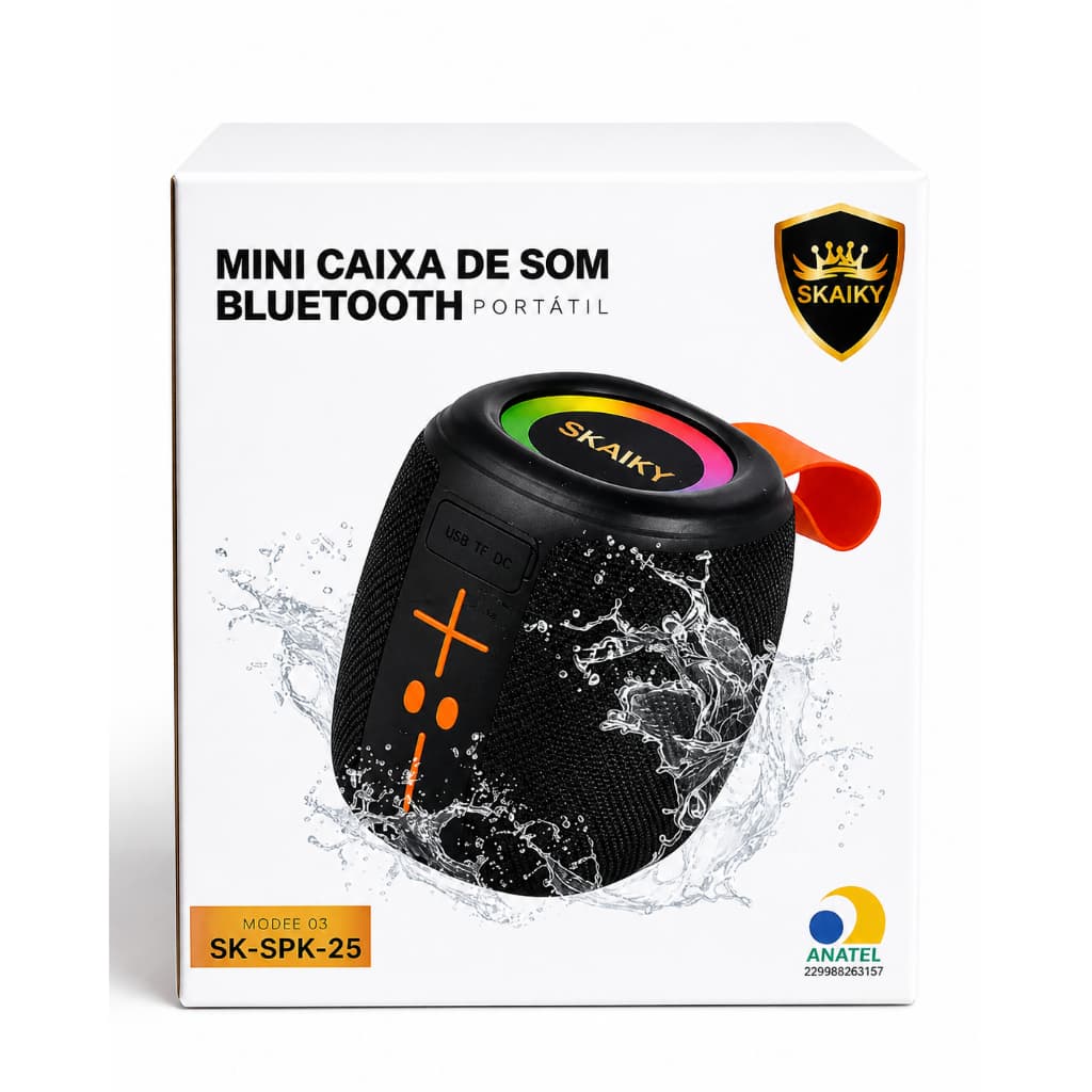 MINI CAIXA DE SOM BLUETOOTH PORTÁTIL SKAIKY