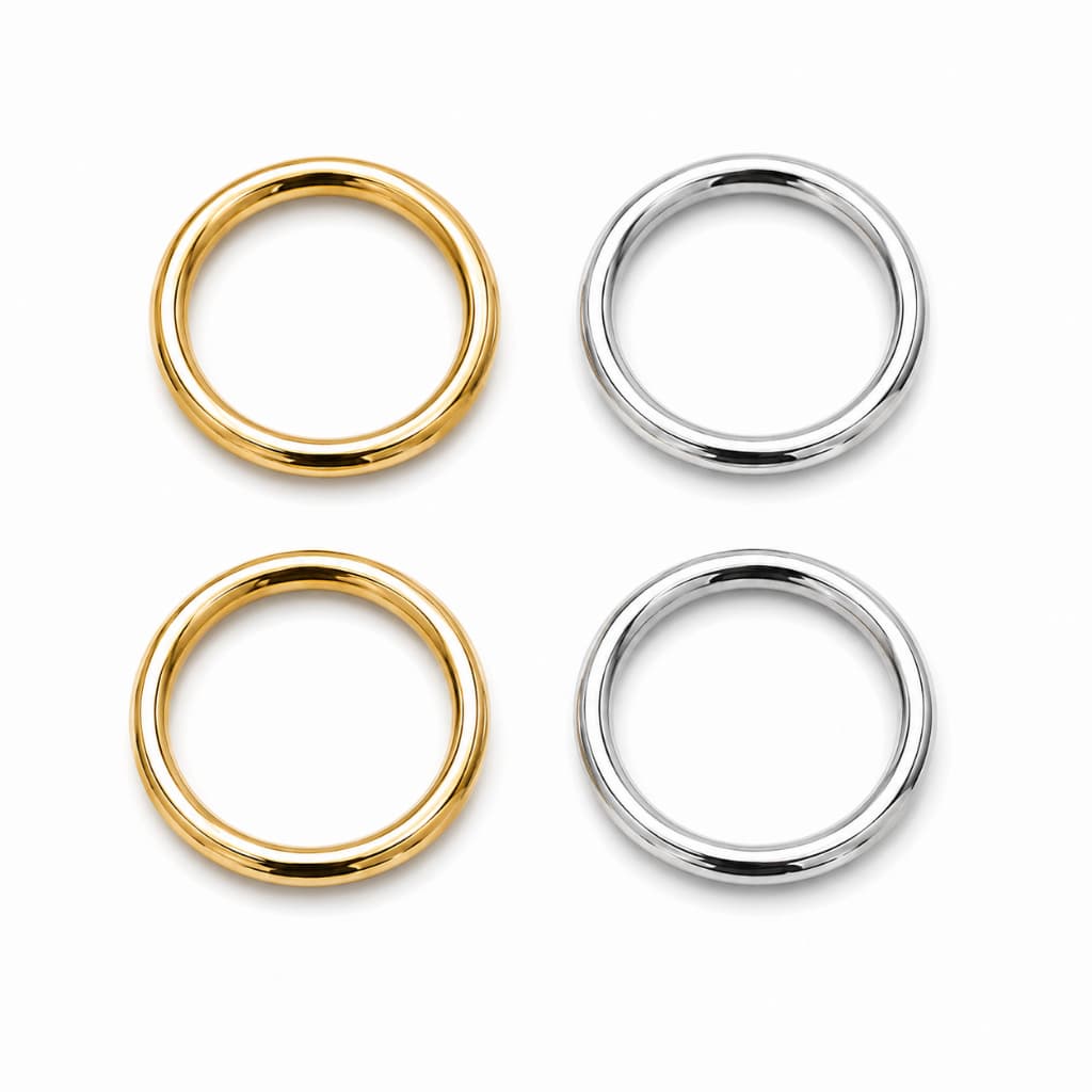 Argola Metal (100 Unidades) Prata Ou Dourado | Alta Qualidade