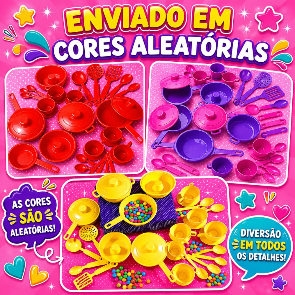 Kit Panelinha Infantil 31 Peças Cozinha Completa Comidinhas Mercadinho Brinquedo Educativo Menina Menino Presente