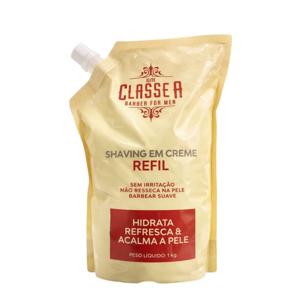 Shaving Em Creme Refil Classe A 1Kg Barbear Profissional