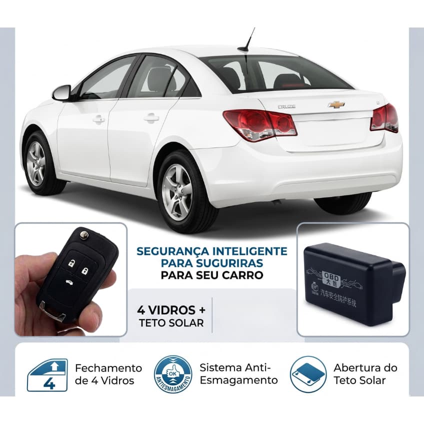 Modulo Obd Subida Vidro EletricoCruze 2011 2012 2013 2014 2015 2016 LT LTZ
