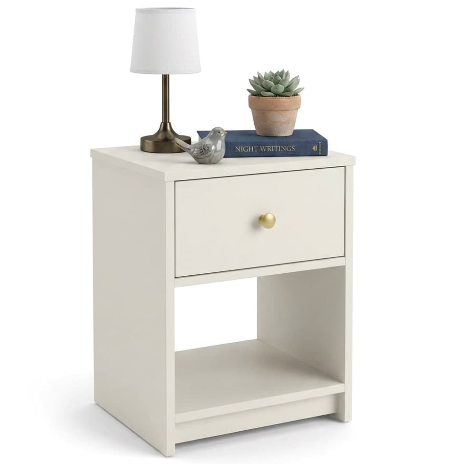 Mesa de Cabeceira com Gavetas para Decoração em MDF Quarto