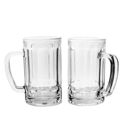 Conjunto 2 Canecas de Chopp em Vidro Resistente – Elegância e Durabilidade para seu Happy Hour