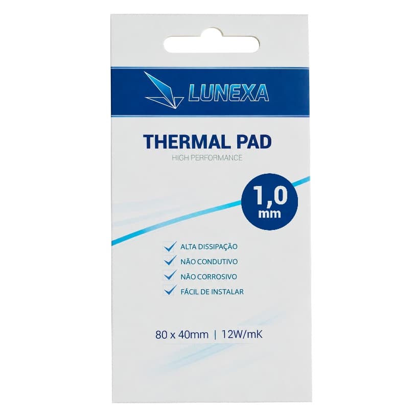 Thermal Pad Lunexa 12w/mk 80 X 40 X 1mm Alta Performance