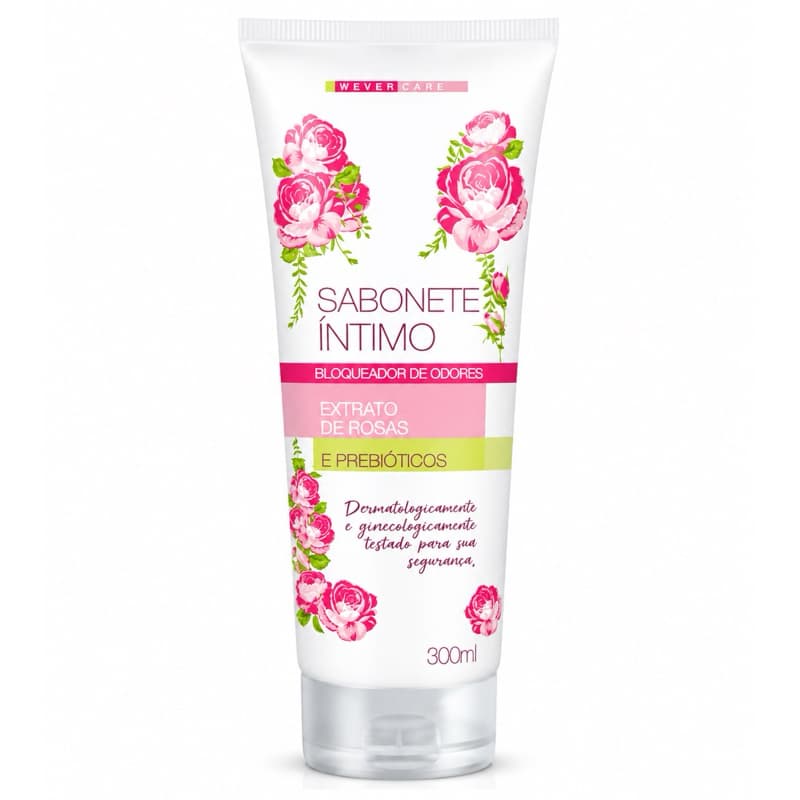 Sabonete Íntimo Wever Care Extrato de Rosas e Prebióticos 300ml