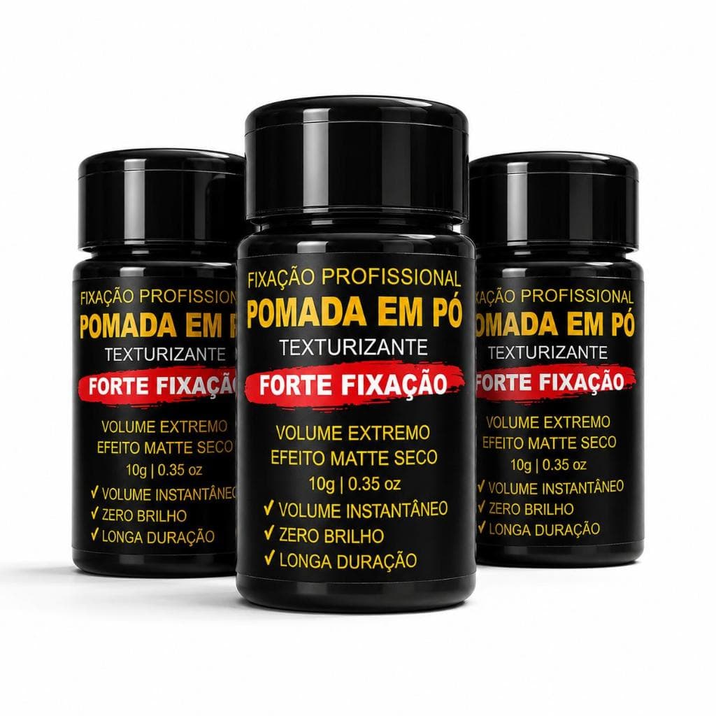3 pomada em pó modeladora matte seco texturizante fixação forte