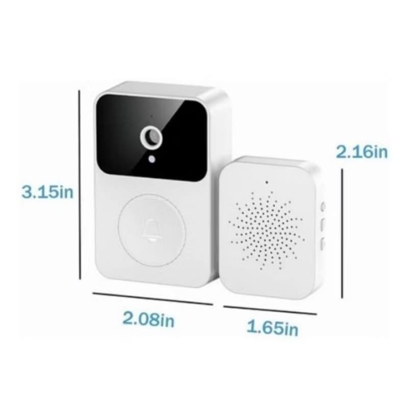 Campainha Com Câmera de Vídeo s/ Fio Wi-Fi HD conectada ao Celular ou visor