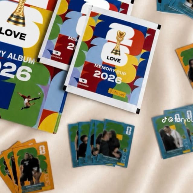 Album de Figurinhas Copa Do mundo Namorados Love Cup