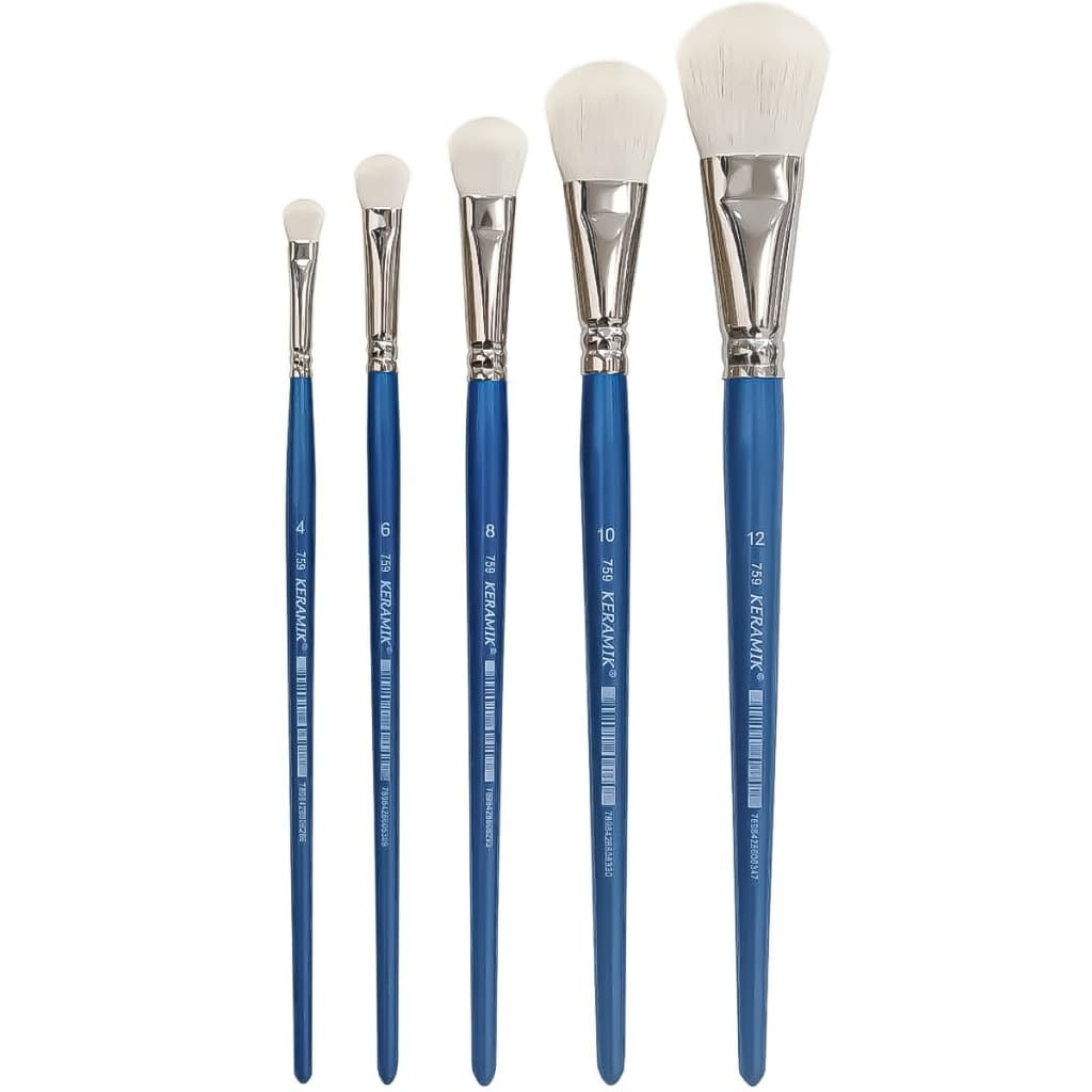 Pincel para Pintura Mop Soft Keramik Pelo de Cabra Série 759