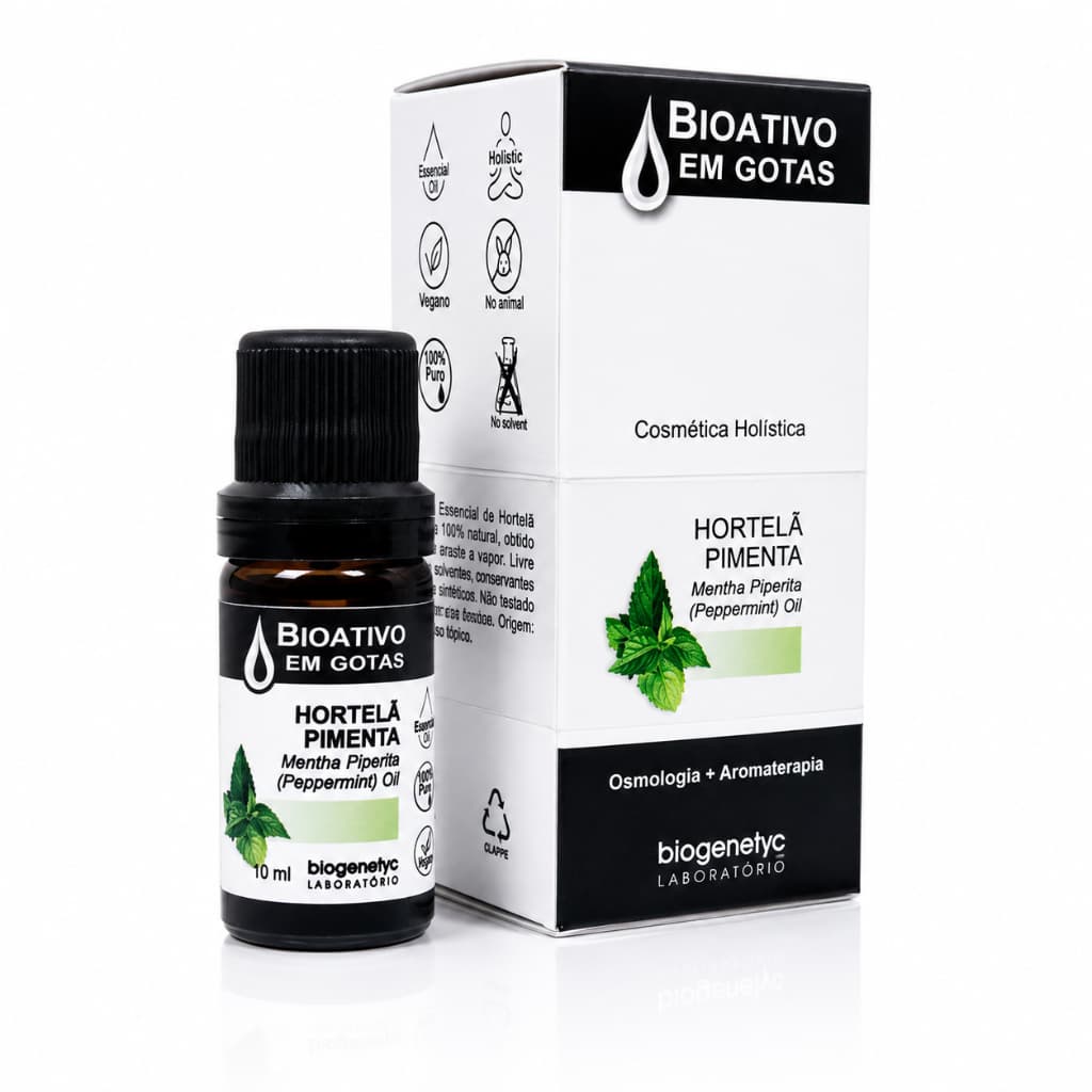 Oleo Essencial De Hortela Pimenta 10ml - 100% Puro