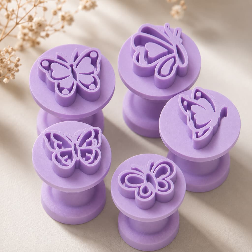 Kit Carimbo Para Brigadeiro Borboleta Borboletinhas Confeitaria Massas Brigadeiro Biscuit